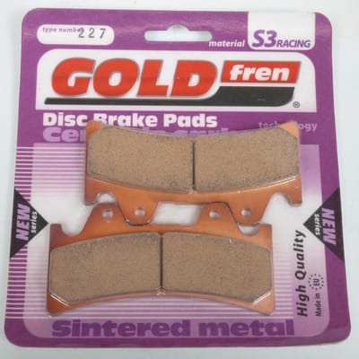 Plaquette de frein Gold Fren pour Moto Alcon Etrier 6 pistons AVG Neuf