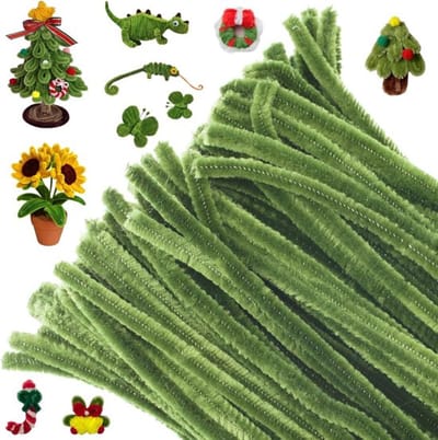 Store_7 - Pijpenragers - Knutselen - Chenilledraad - Saliegroen