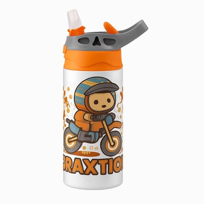 Stijlvolle il_1140xN.4680380511_m9e1 Drinkfles – Minimalistische Drinkfles voor Design Liefhebbers - Waterfles voor kinderen (wit/oranje)