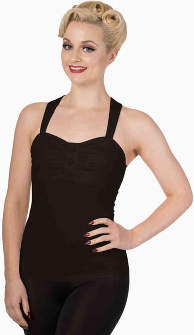 Dancing Days - THIS MOMENT Mouwloze top - XL - Zwart