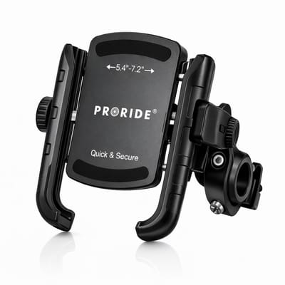 Proride® Telefoonhouder Fiets met anti-shock - GSM Houder Fiets - 360 Graden Draaibaar & Verstelbaar - Super snelle en Eenvoudige Bediening - Smartphone houder Fiets, Scooter, E-bike, Motor, Fatbike