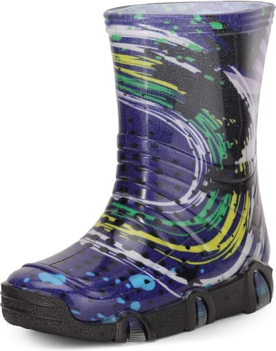 Ladeheid Kinder Regenlaarzen - Rubberen Anti-Slip Zool - PVC - LA-ZT-Szuwarek2020BW - Marineblau Muster-35 - 23/24