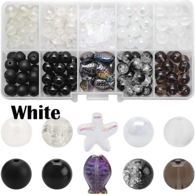 10 roosters/doos kristalglas kralen sieraden maken kits natuursteen zeester vis knutselen voor doe-het-zelf armband ketting