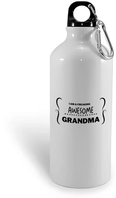 Hacebo® - I am a freaking awesome grandma waterfles - Oma - geweldige oma - liefste oma - verjaardag - cadeau - kado - bedankje - geschenk - water fles - 400ML