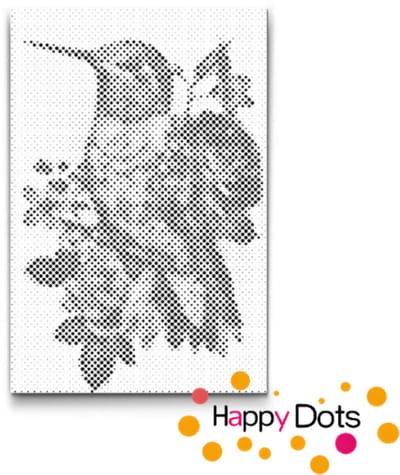 HappyDots DOT Painting Vogels 03 - 40x60cm