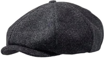 WiseGoods - Premium Flat Cap Heren - Krantenjongen Pet - Peaky Blinders Pet - Paper Boy Cap - New Boys Cap - 58-60 cm - Grijs
