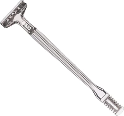Neustrimmer Mannen - Gezichtshaar Trimmer - Persoonlijke Verzorging - Antiknijp Mechanisme - 12.5 x 3.2 x 2.2 cm - Zilver