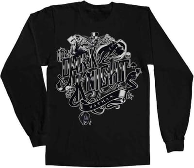 DC Comics Batman Longsleeve shirt -S- Inked Dark Knight Zwart