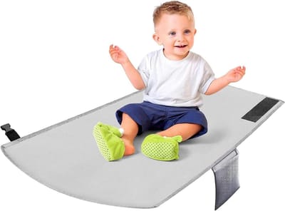 Vliegtuig Voetensteun Kinderen - Vliegtuig Bed Toddler - Comfortabel Reizen - Stille Installatie - One Size - Blauw