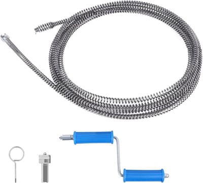 Spiraalvormige afvoerontstopper 10 mm x 5 m - Multifunctionele ontstoppingssonde voor wc, keuken en leidingen