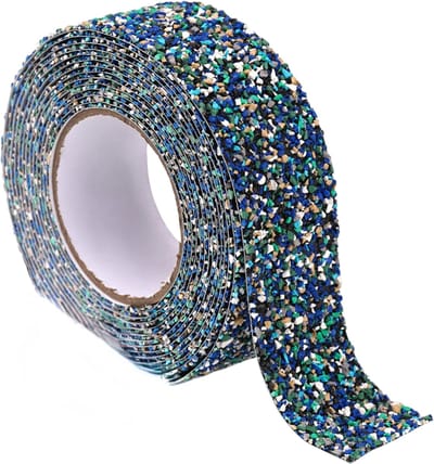 Antislip Tape Trap en Buitentrap – Heavy-Duty Ruwe Zandstructuur Rubberen Gripstrip - Veiligheidstape met Hoge Hechting voor Kantoor, Trap en Buitengebruik - Blauw