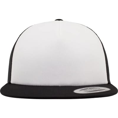 Flexfit - Foam Trucker with White Front blk/wht/blk one size Trucker pet - Zwart/Wit