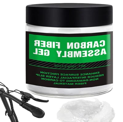 Carbon Montagepasta - Vermindert De Wrijving Antislip Smeervet Voor Fietsen - Carbon Grijpgel voor Fietsen | Voor Zadelpennen, Sturen, Stuurpennen, Mountainbikes, Mountainbiken, Wielrennen, Mannen En