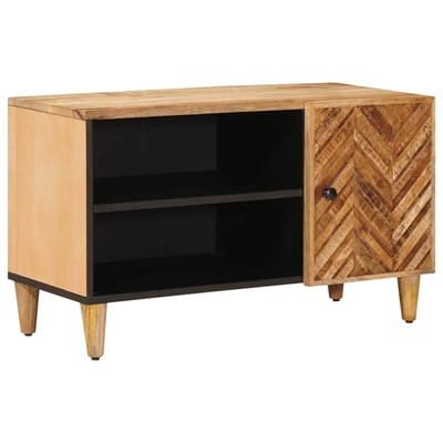 vidaXL - Opbergkasten - Bruin - 80 - x - 31,5 - x - 46 - cm - Massief - Mango - Hout