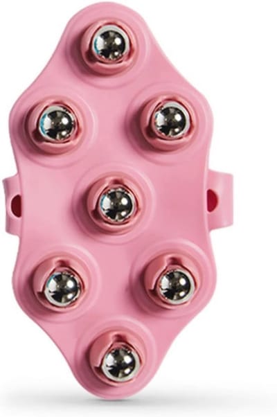 Massagehandschoen met 360-graden rollers voor spierontspanning en lichaamsmassage