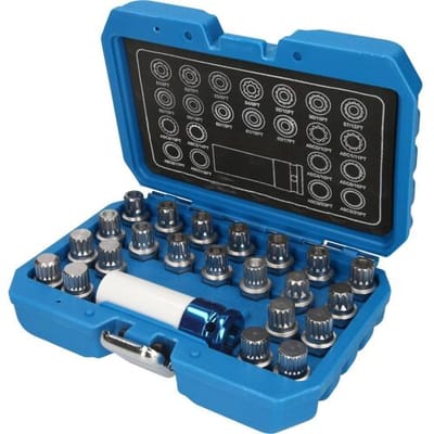 Brilliant Tools BT691260 Velgenslot-assortiment voor VW, 23-delig
