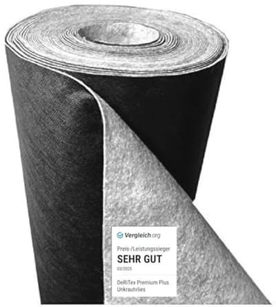 Premium-Plus Onkruiddoek 180g/m2 50m2 voor Effectieve Onkruidbestrijding