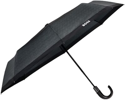 HUGO BOSS paraplu Pocket Umbrella Chevron Dark Grey donkergroen