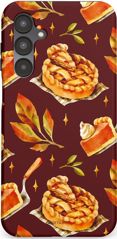 Casetastic Hoesje Geschikt voor Samsung A16 - Stijlvolle Beschermende Duo-layer Case - Karamel Appel Ontwerp