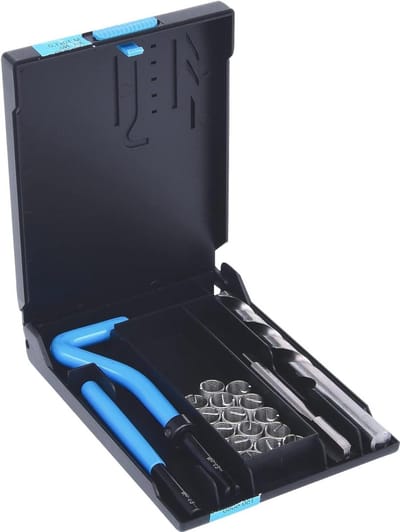 Schroefdraad reparatieset - Draad reparatieset - Schroefdraad herstellen - Solide en gasdichte zitting - M10x10x14mm 19 stuks - Zilverkleurig