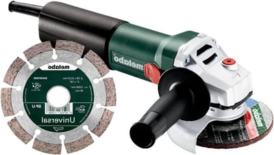 Haakse Slijper - Metaalslijper - Materiaal Bewerken - Snelspanmoer Inbegrepen - 125 mm Schijf - Grijs
