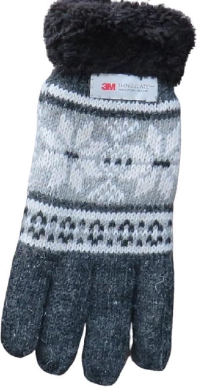 Handschoenen heren 3M Thinsulate met manchet - 85% wol