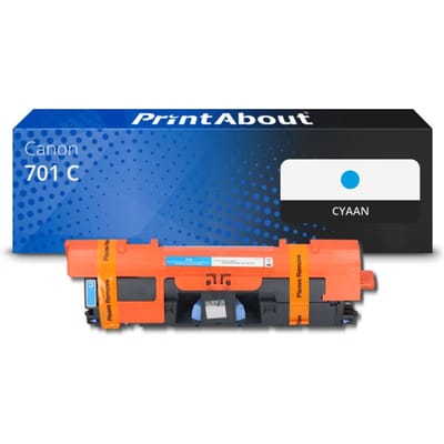 PrintAbout huismerk Toner 701 C Cyaan Geschikt voor Canon