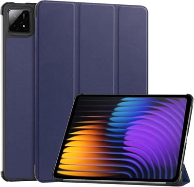 Tablet Hoes Geschikt voor Xiaomi Pad 7 / 7 Pro | Book Case met Standaard | Kunstlederen Beschermhoes | Tri-fold | Blauw