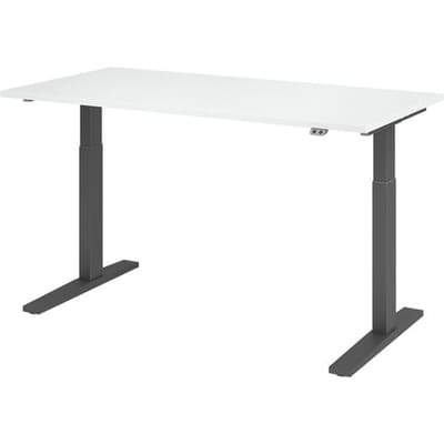 XMKA 16 G | Bureau - Wit 160 x 80 Tafelhoogte I Elektrisch in hoogte verstelbaar