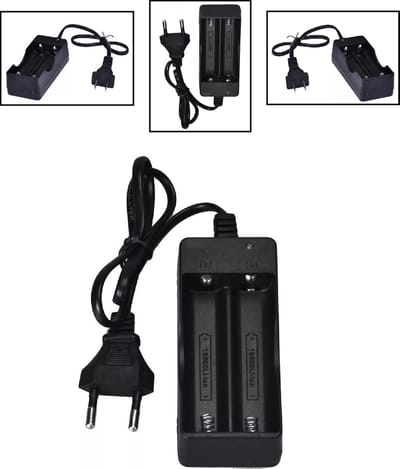 LOUZIR Dual 18650 Batterijbox - Batterij Oplader Box - Lader 220 Volt