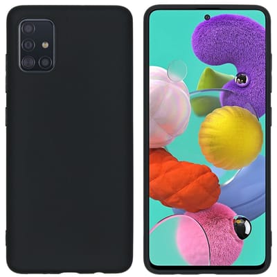 imoshion Hoesje - Geschikt voor Samsung Galaxy A51 - Color Backcover - Zwart