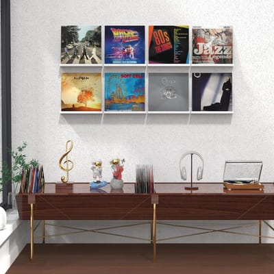 Acryl vinyl platenhouder - 8 stuks voor unieke wanddecoratie en albumweergave