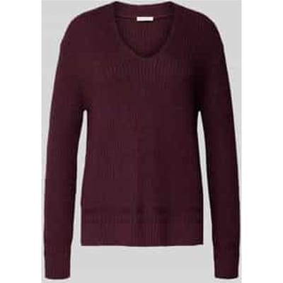 Regular fit gebreide pullover van katoenmix
