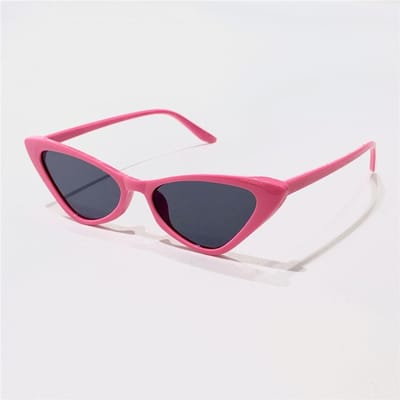 Lunettes de soleil œil de chat vintage Rétro Petite monture Lunettes de soleil pour femmes Protection UV400 Lunettes de vue Tendance Montures triangulaires Streetwear W34560WW-