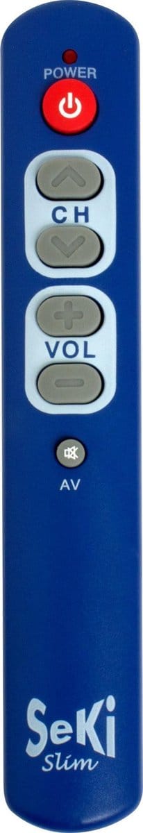 Universele afstandsbediening- Seki Slim- Werkt alleen op infrarood- Donker Blauw