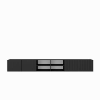 TV-kast Noe IV 300 (3x100) cm (zwart + zwart)