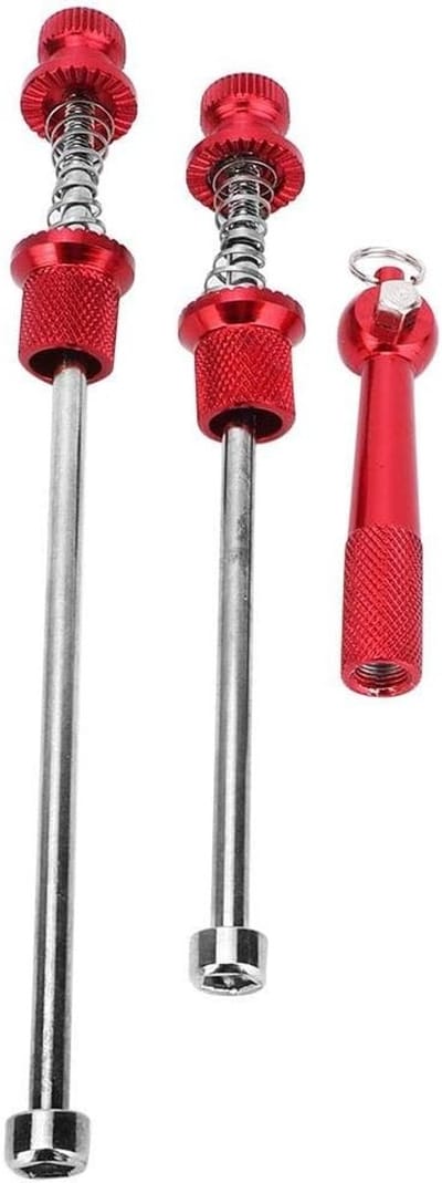 Snelle Ontgrendelingsskewers voor Fietsen, Aluminium Wielnaaf Skewers, Veiligheid en Anti-Diefstal voor Mountainbike en Wegfiets