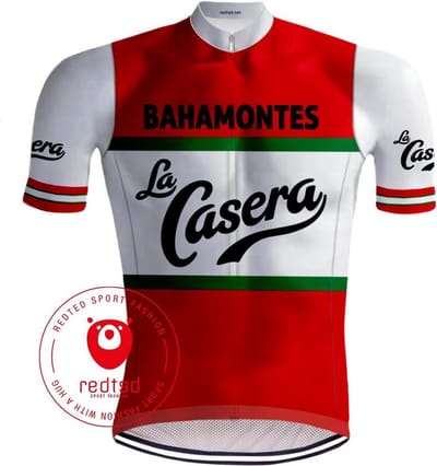 Retro Wielershirt La Casera Rood - REDTED - S