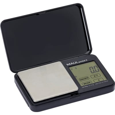 Taschenwaage MAULpocket II, 500 g 1611590 Zakweegschaal Weegbereik (max.) 500 g werkt op batterijen Zwart