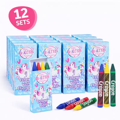 Isa's Friends® - Uitdeelcadeaus Unicorn Wasco's - 12 stuks - Traktatie - Uitdeelcadeautjes voor Kinderen