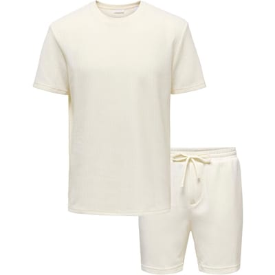 Only & Sons Trey Life Regular Shirt and Short Set Heren - Maat XXL