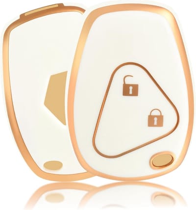 Sleutelcover voor Auto - Sleutelbescherming met Sleutelhanger voor Renault en Dacia Modellen zoals Clio, Kangoo, Logan, Sandero, Twingo, Duster en Megane