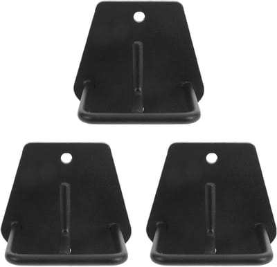 Muurankers Sets - Wandbeugels Fitness - Kracht Training - Heavy Duty Montage - 3 Sets - Zwart