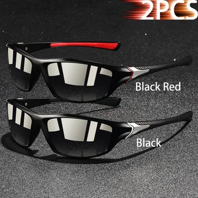 1-3 Stuks Vintage Sportzonnebril UV400 Anti-Reflectie voor Mannen Vrouwen Vissen Hardlopen Fietsen Bergbeklimmen Buiten Zonnebrillen gray
