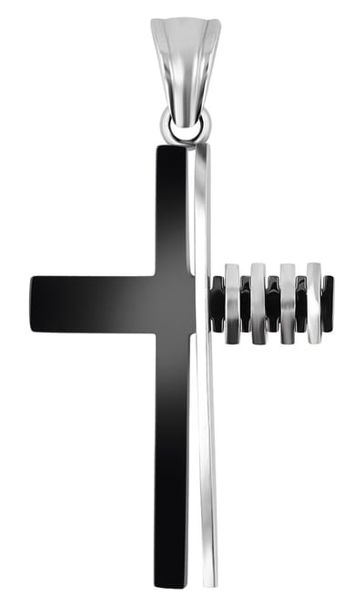 AKZENT Akzent heren hanger "Alista" - roestvrij staal bicolor - modern design