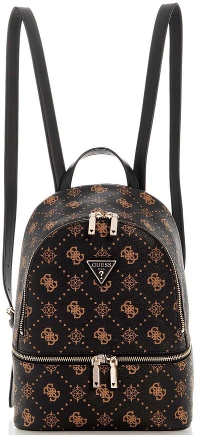 GUESS vrijetijdsrugzak rugzak Silia Backpack Espresso Logo donkerbruin