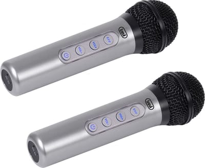 Trevi EM 415 R Zwart, Zilver Karaokemicrofoon