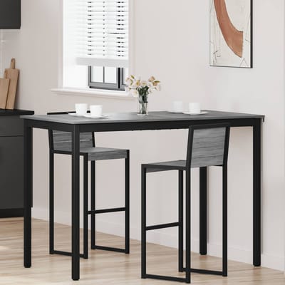 vidaXL - Staande - Bartafel - Bewerkt - hout - Rechthoekig