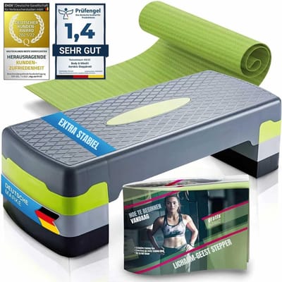Quvo® Stepper Fitness - Fitness - Grijs- 68cm x 28cm x 20cm