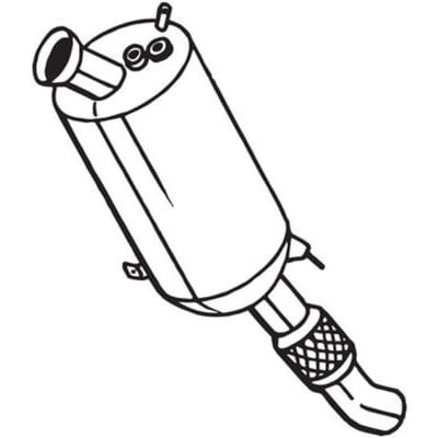 Roetfilter, uitlaatinstallatie BOSAL 097-206